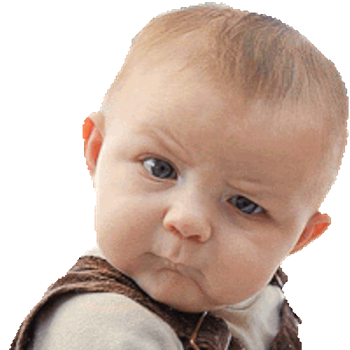Skeptical Suspicious Sticker GIF