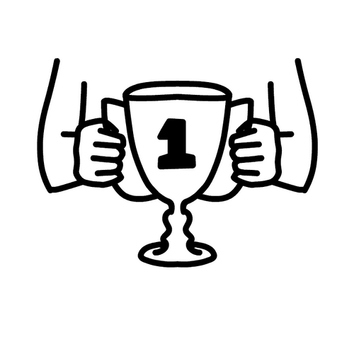 Sketch Holding Trophy Win GIF