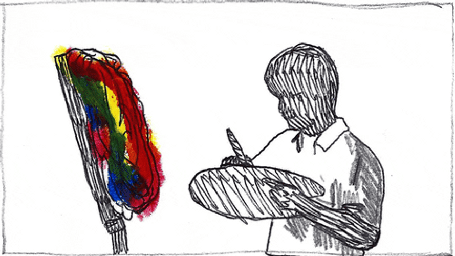 Sketch Man Art Artist GIF