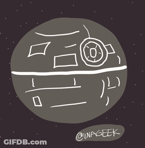 Sketch Of Death Star Star Wars GIF