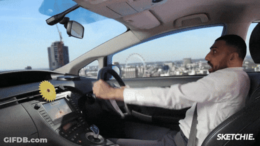 Sketchy Uber Driver GIF