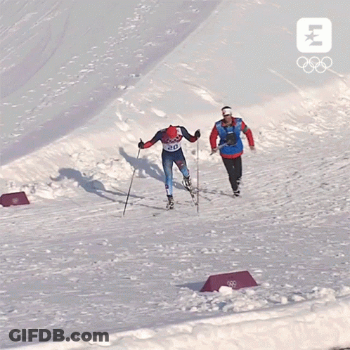 Ski Racer With Number 20 On Jersey GIF