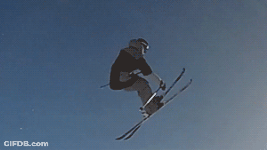 Ski Trick Loop Mountain GIF