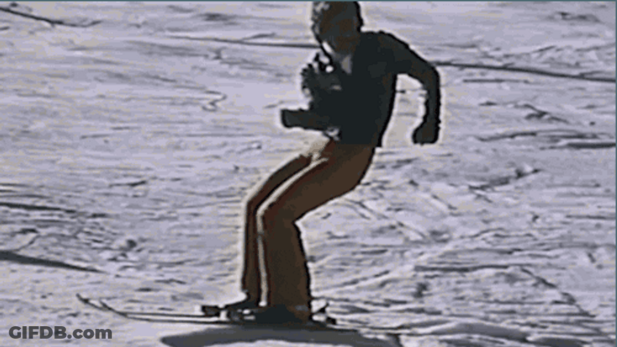 Ski With Invisible Cable GIF