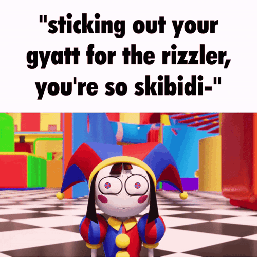 Skibidi Rizzler Cartoon Girl GIF