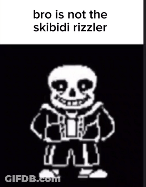 Skibidi Rizzler Talking Skeleton GIF