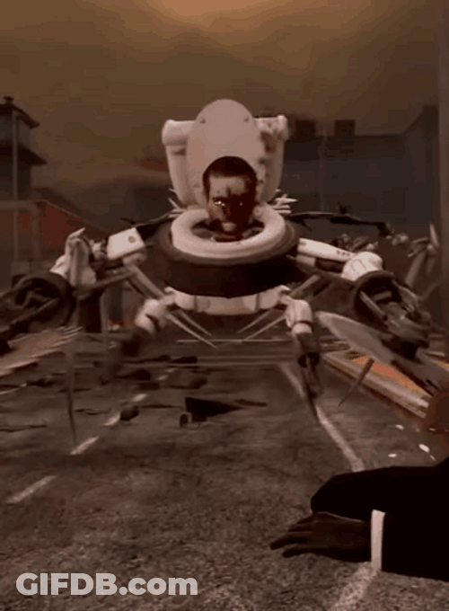 Skibidi Toilet Explode GIF