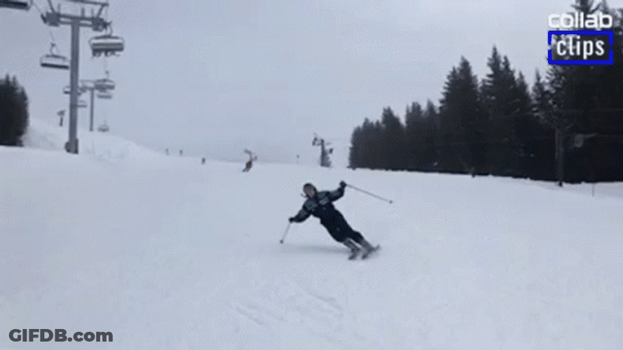 Skiing Epic Fail Snow GIF