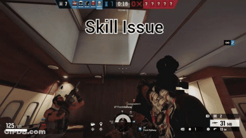 Skill Issue Text GIF