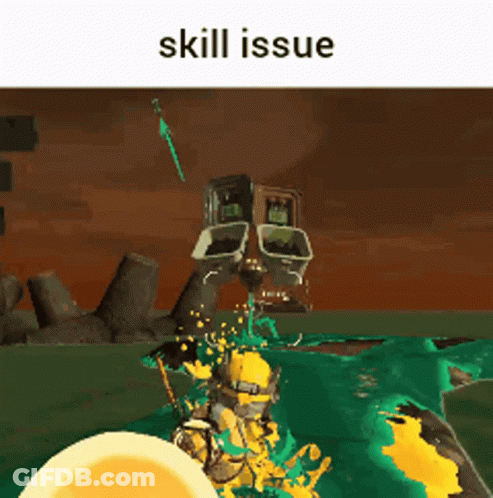 Skill Issue Text GIF