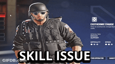 Skill Issue Text In Video Game GIF
