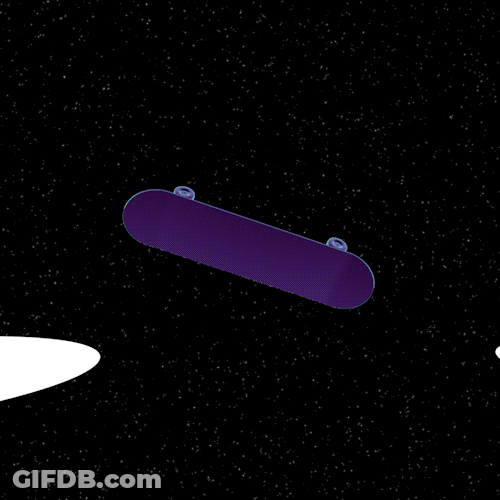 Skillful Digital Art Skateboard GIF