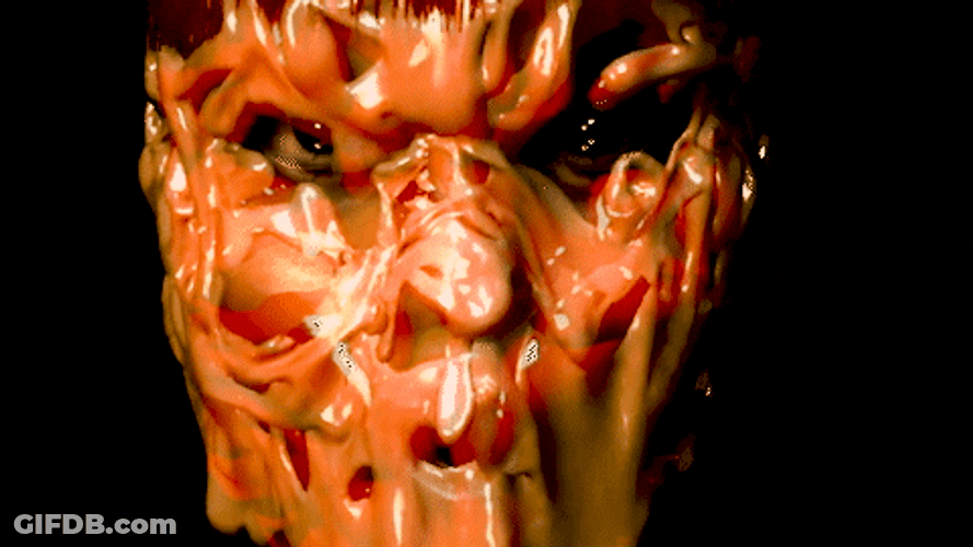Skin And Muscle Face Melt GIF