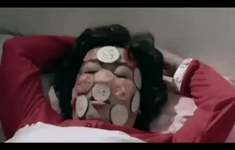 Skin Care Funny Eating Cucumber GIF