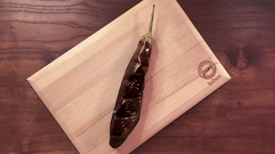Skinned Eggplant  Video Clip GIF