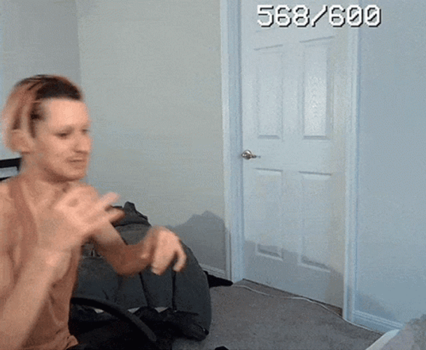 Skinny Guy Open The Door GIF
