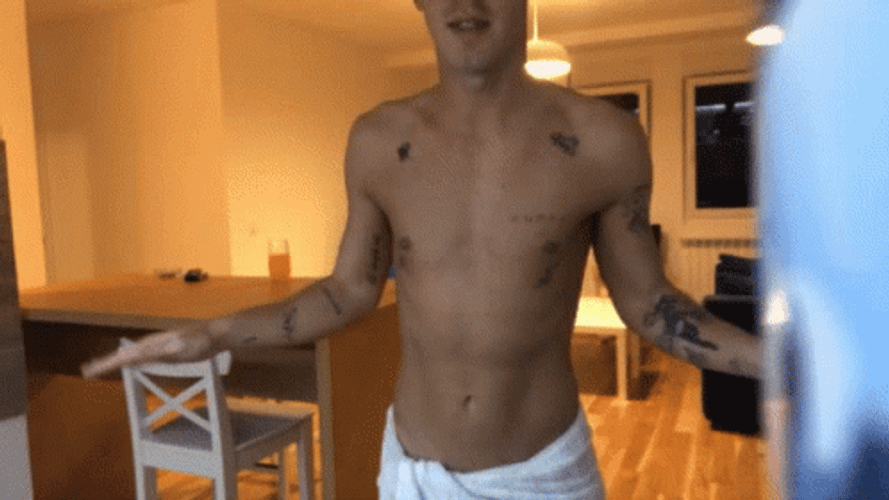 Skinny Man Showing Body GIF