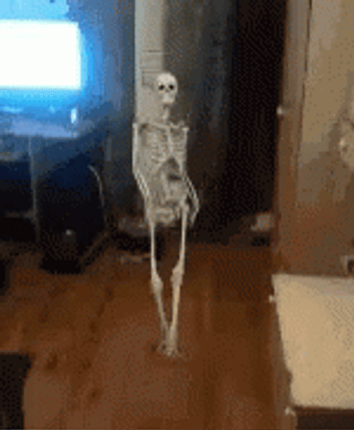 Skinny Skeleton Dancing GIF