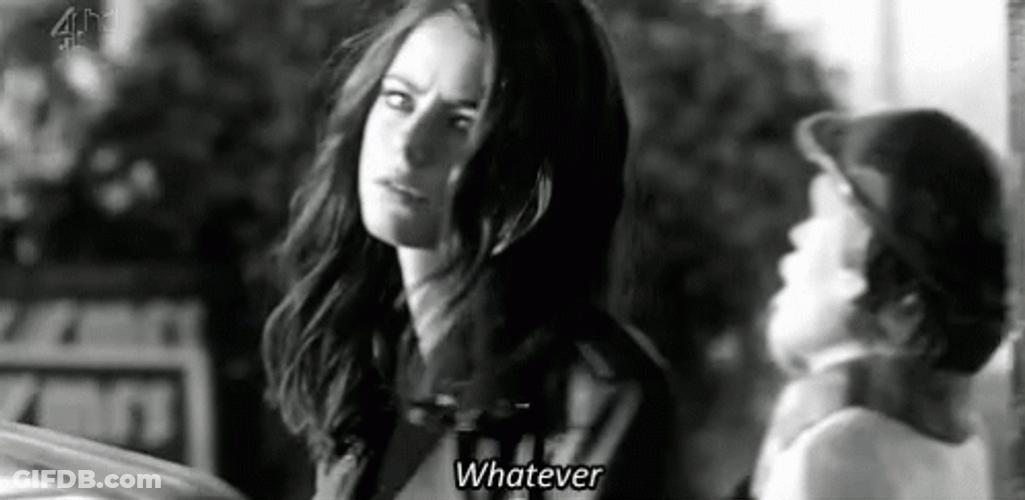 Skins Angry Effy Stonem Eyes Rolled Whatever GIF
