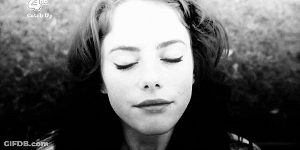 Skins Effy Stonem Looking Up Black And White GIF