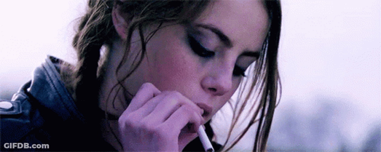 Skins Effy Stonem Putting Cigarette Up To Lips GIF