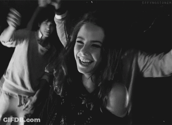 Skins Teen Drama Effy Stonem Happy Partying GIF