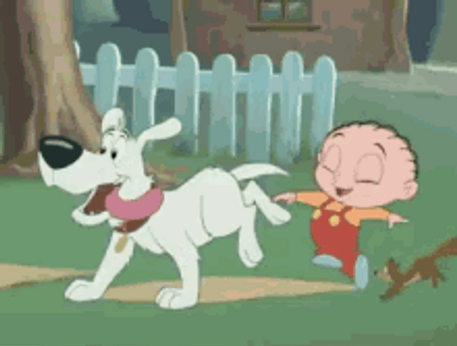 Skipping Family Stewie Wheres My Money Cartoon Happy GIF