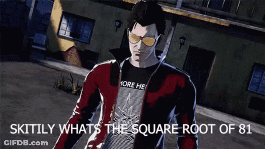 Skitily What's The Square Root Of 81 GIF