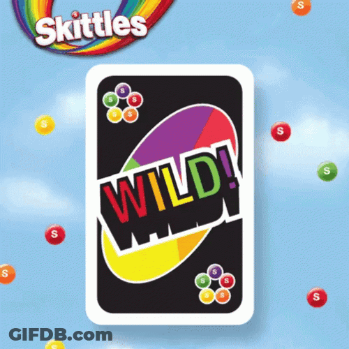 Skittles Candy Card GIF