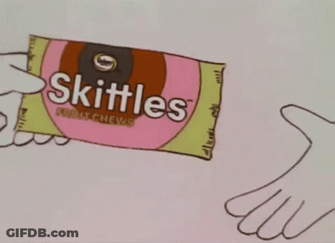 Skittles Candy Doodle Art GIF