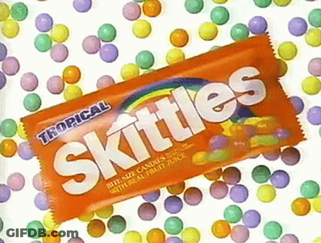 Skittles Candy Pack Loop GIF