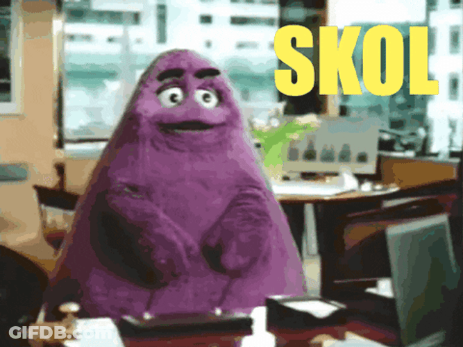 Skol Cute Little Grimace GIF