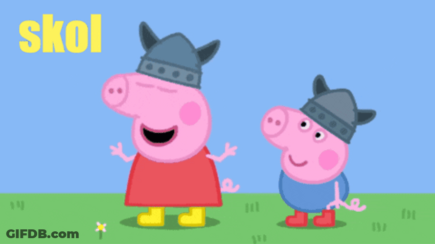 Skol Vikings Peppa And George GIF