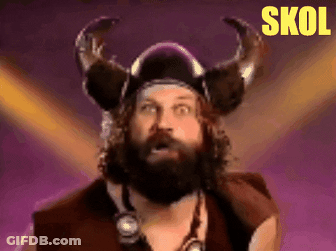 Skol Vikings Won Again GIF
