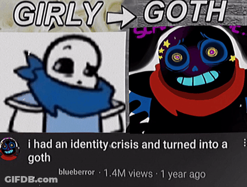 Skull And Goth Cartoon GIF