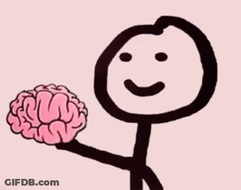 Skull Covered In Liquid Saying Braaaains GIF
