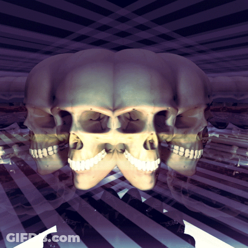 Skull Crushers Rotating Endless GIF