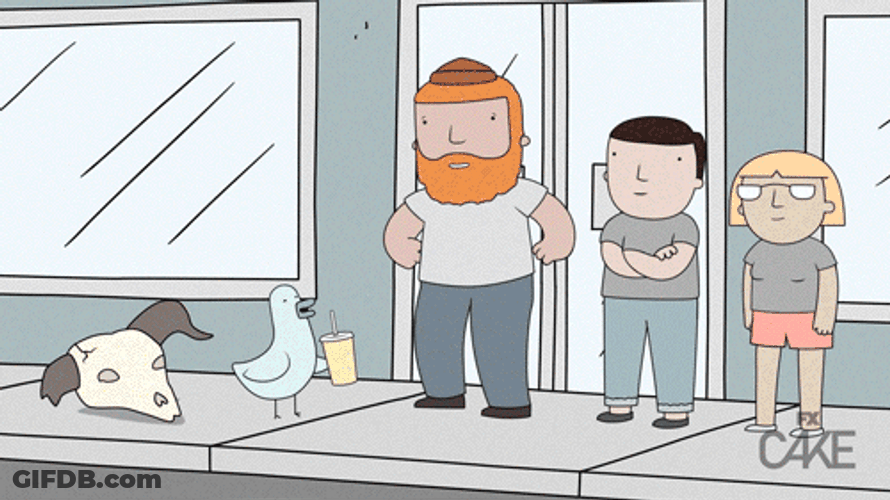 Skull Disintegrate Man Poorly Drawn Lines GIF