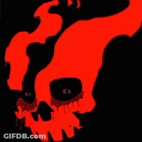 Skull Face Eye Meme GIF
