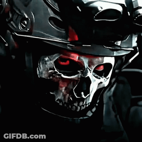 Skull Helmet Looking Phonk GIF