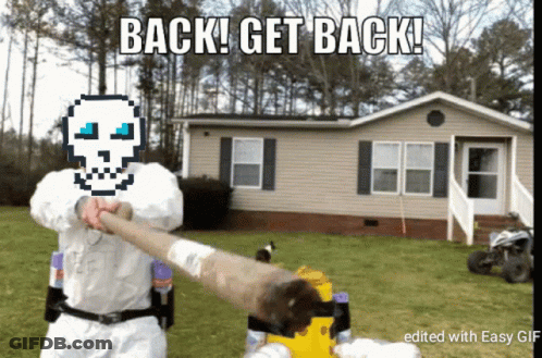 Skull Mask Man Fist Bumping Another GIF