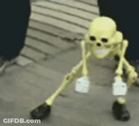 Skull Meme Dancing Skeleton GIF