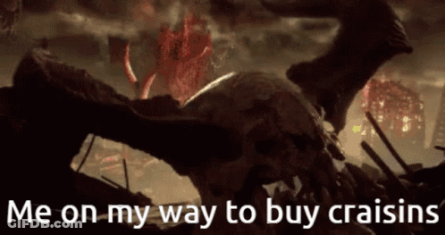 Skull Saying Me On My Way To Buy Raisins GIF