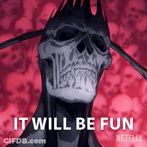 Skull With Crown Netflix Poster GIF