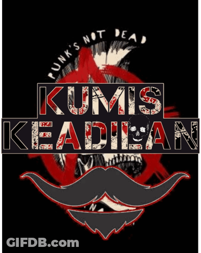 Skull With Mustache Kumis Keadilan GIF