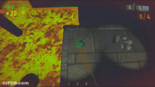Skull With Number 500 GIF