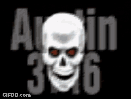 Skull With Red Eyes Austin 316 GIF