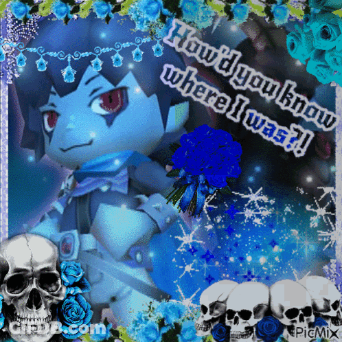 Skulls And Flowers Collage How Do You Know Where I Was GIF