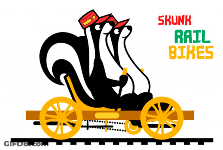 Skunk Rail Bikes GIF