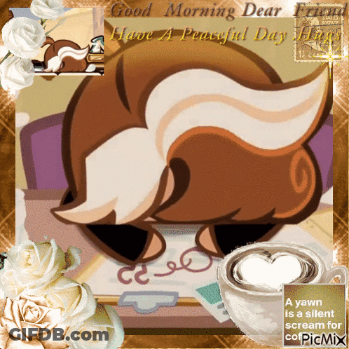 Skunk With Good Morning Dear Have A Peaceful Day GIF
